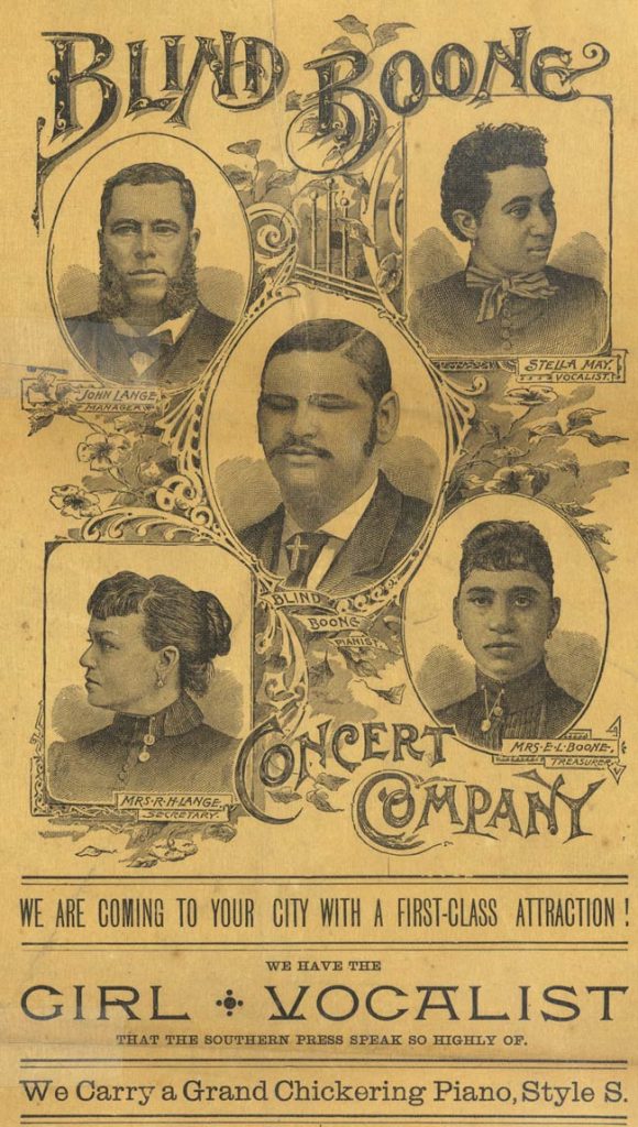 Historic Blind Boone Concert Company poster